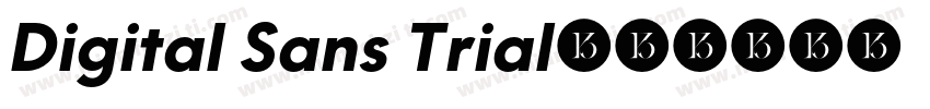 Digital Sans Trial字体转换